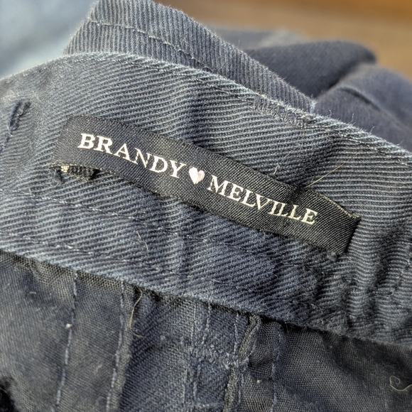 Brandy Melville Blue Cargo Pants, Utility Straight Leg, XS-S - Picture 9 of 10